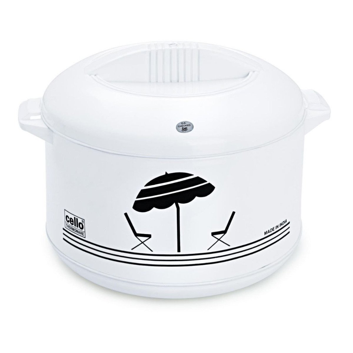 Cello Chef Plastic Casserole 2 Litres White 311