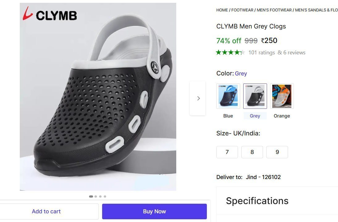 Clymb Men Clogs 250