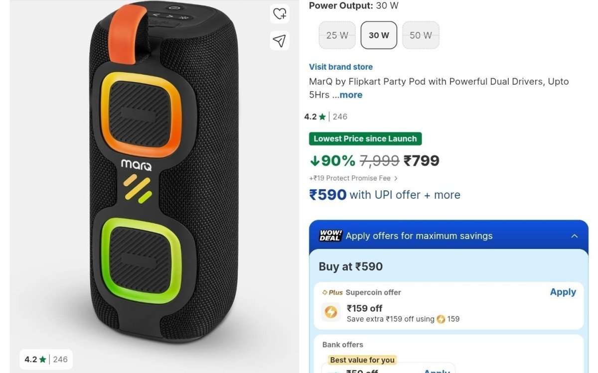 Marq 30w Bt Party Speaker At 799