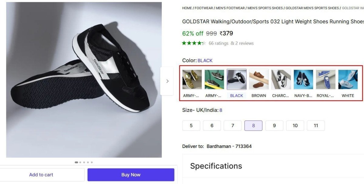 Shopsy Goldstar Shoes Starting From 379