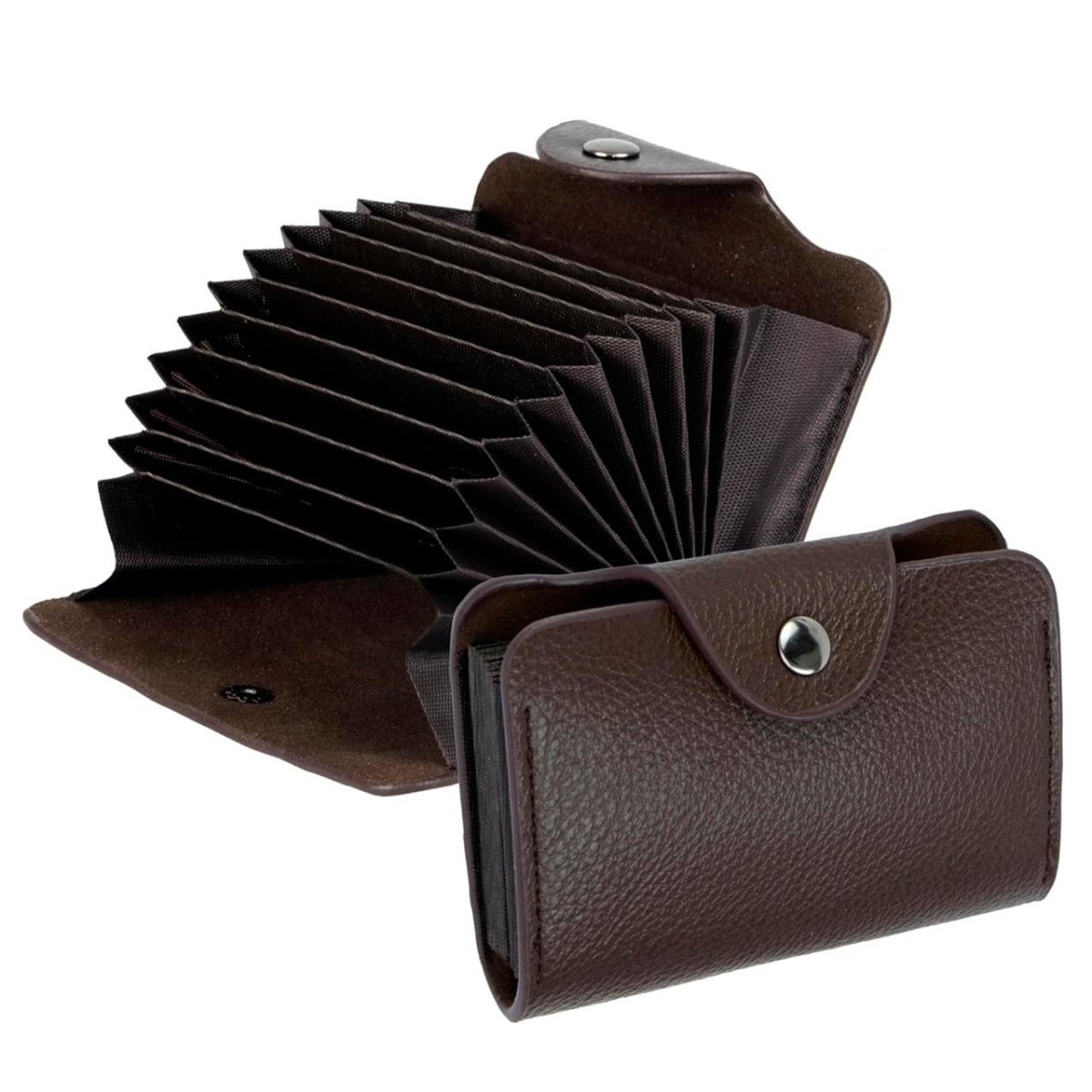 Storite 9 Slot Vertical Pu Leather Pocket Siz