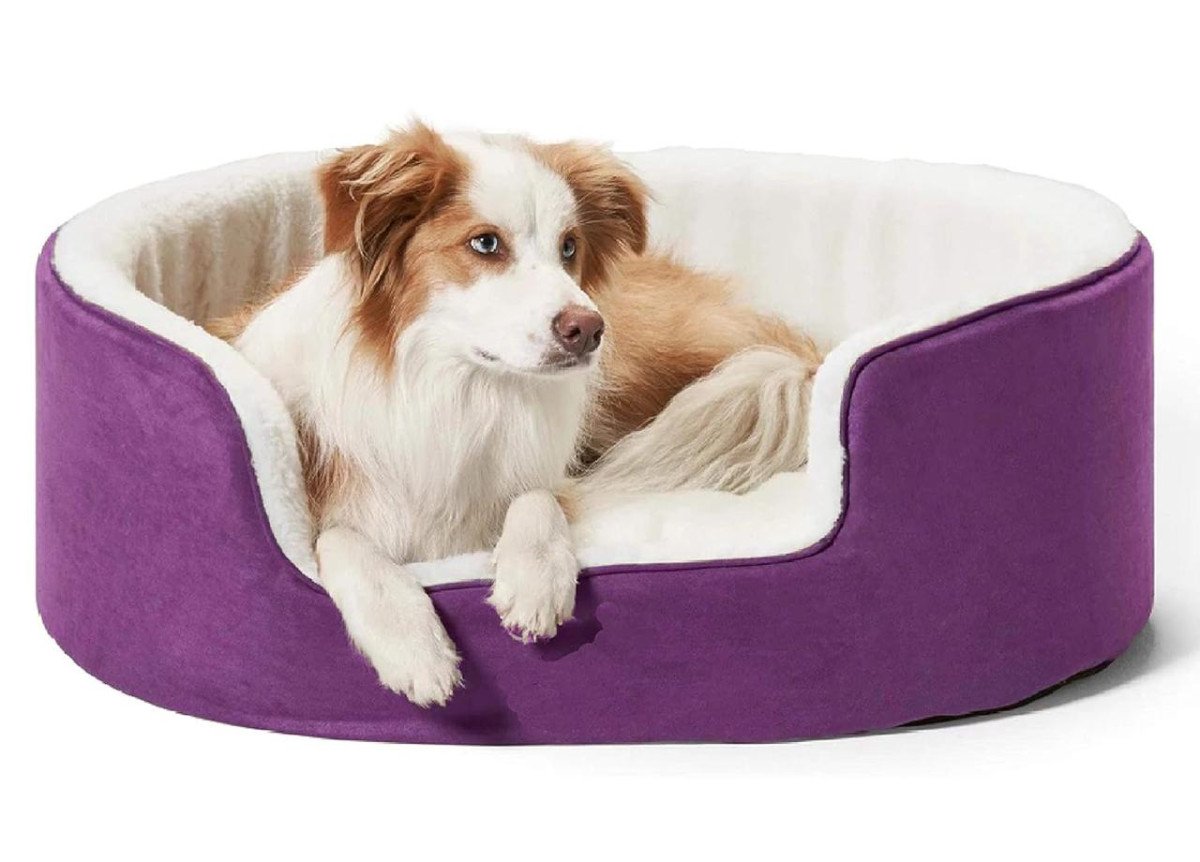 Petslover Warm Fleece Winter Beds Round Shape Reve
