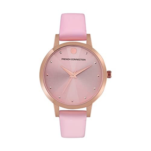 French Connection Analog Pink Dial Women S Watch-f