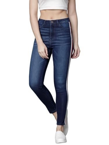 Tokyo Talkies Women Blue Super Skinny Fit Mid-rise