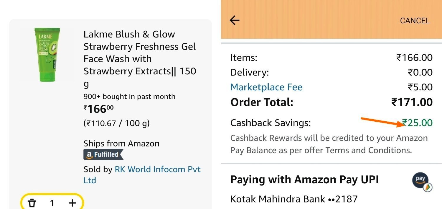 Lakme Facewash 167 Extra 25 Cbcollect- Then Buy - 
