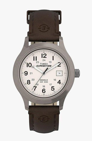 Timex Men S T40051 Expedition Metal Field Brown Le