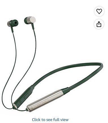 Zebronics In-ear Wireless Neckband 449 Mrp 1 