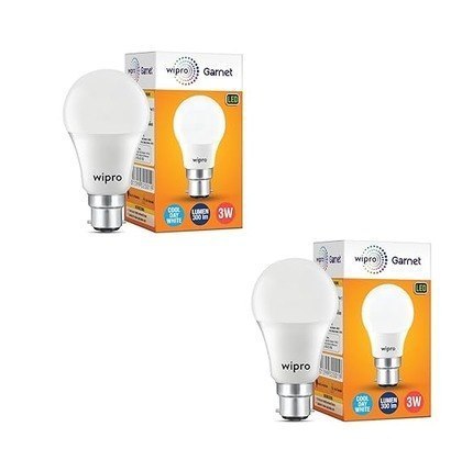 Wipro Garnet 3w Led Bulb For Home Office Cool Day 