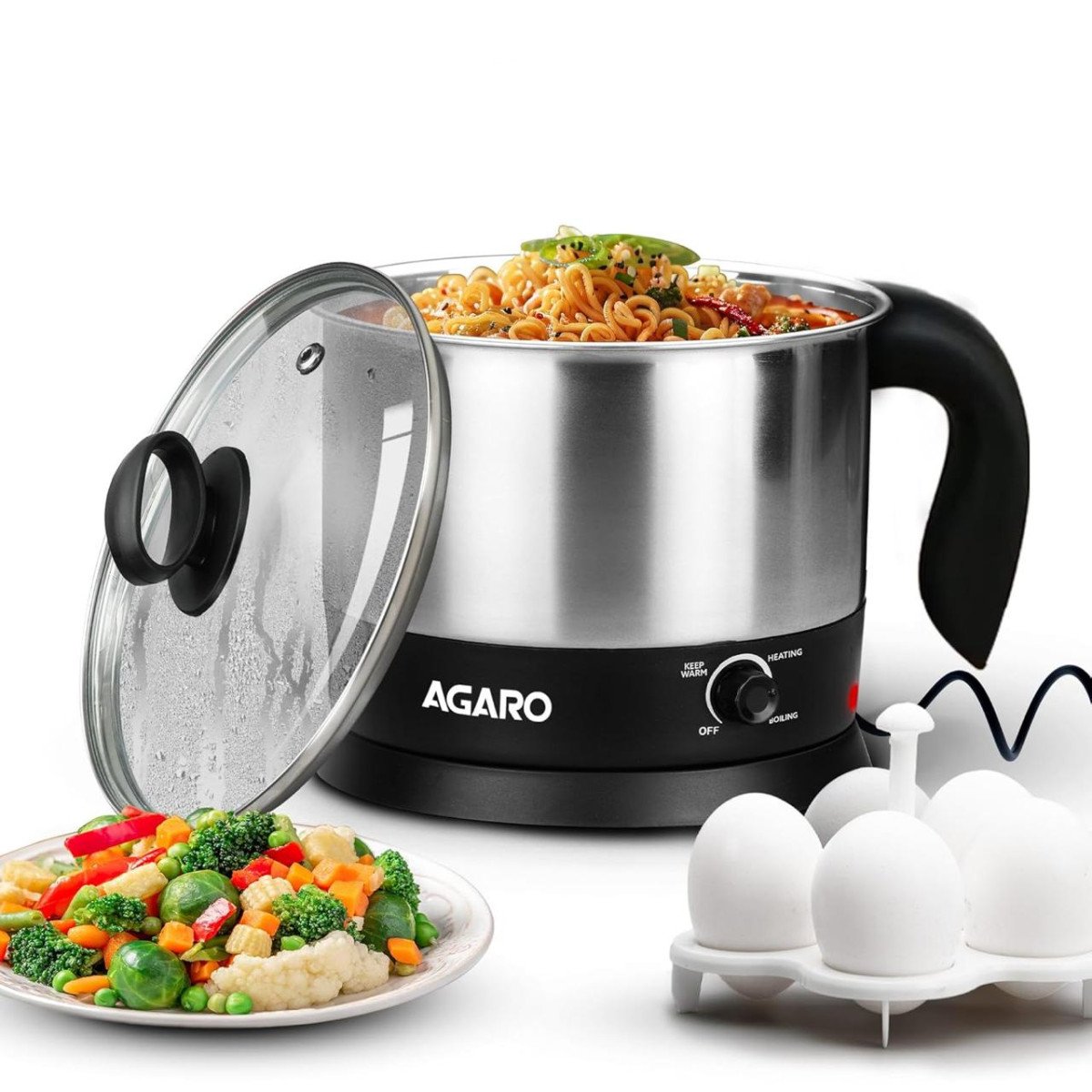 Agaro Esteem Electric Multipurpose Kettle 1 2l 600
