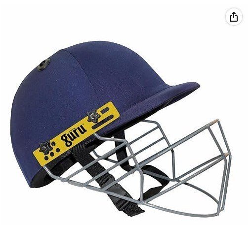 Guru Pro Cricket Helmet With Adjustable Strap Comf
