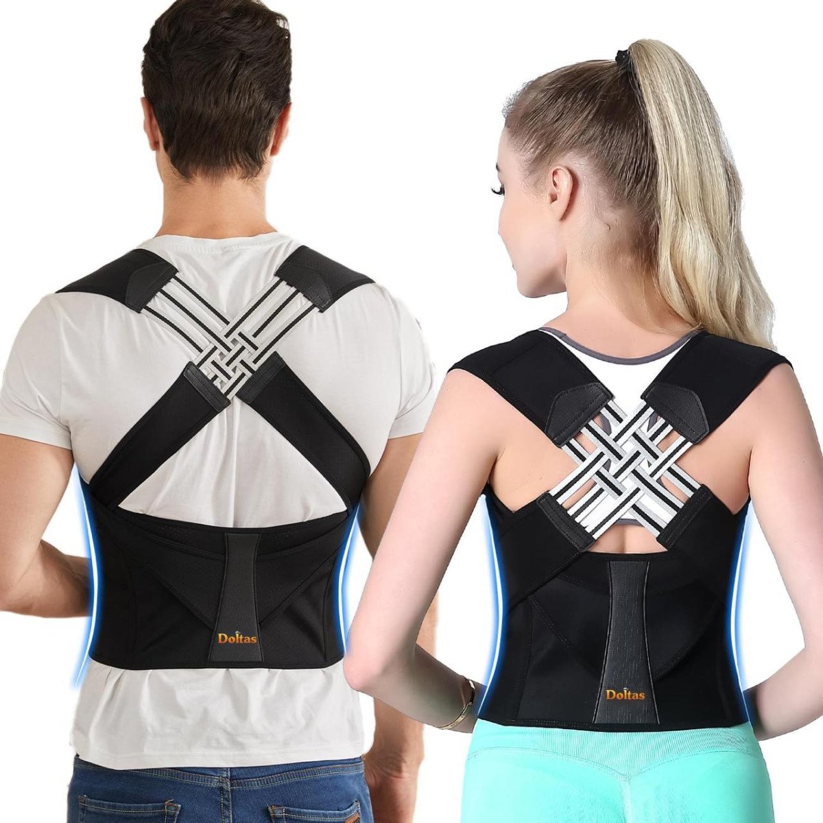 Doltas Neoprene X-cross Posture Corrector Belt Uni