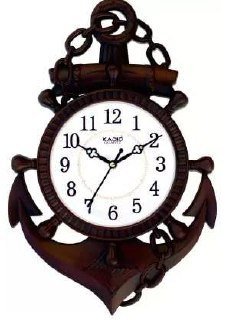 Kadio Analog 39 Cm X 26 Cm Wall Clock (black With 