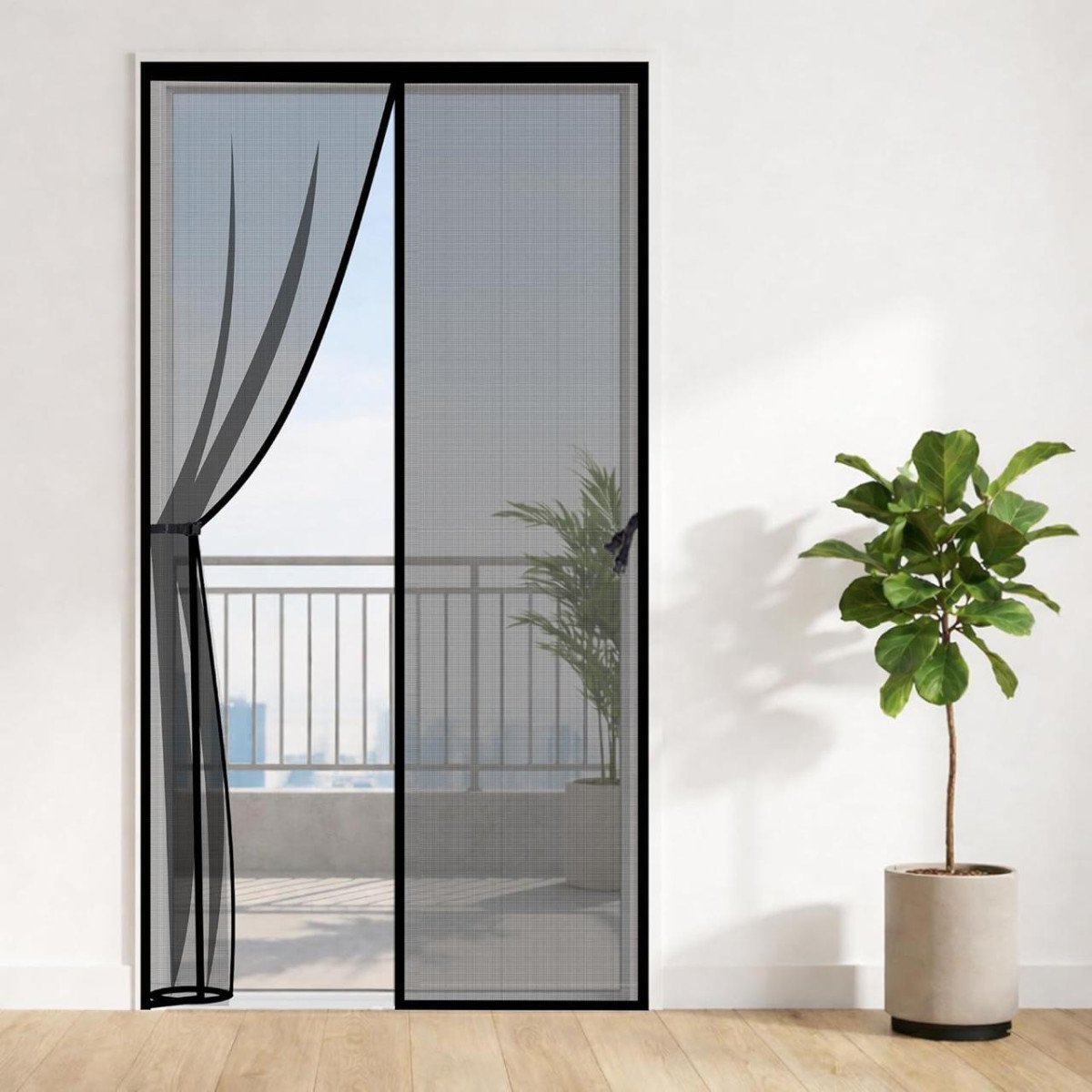 Classic Mosquito Net For Door Fiberglass Magnetic 