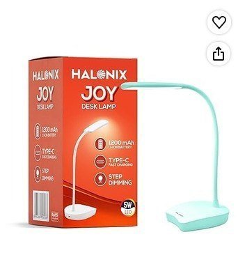 Halonix Joy Rechargeable Desk Lamp With C-type Cha