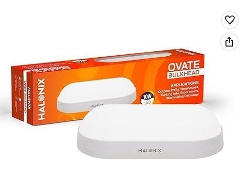 Halonix Polycarbonate 10w Wall Lamp Led Oval Shape
