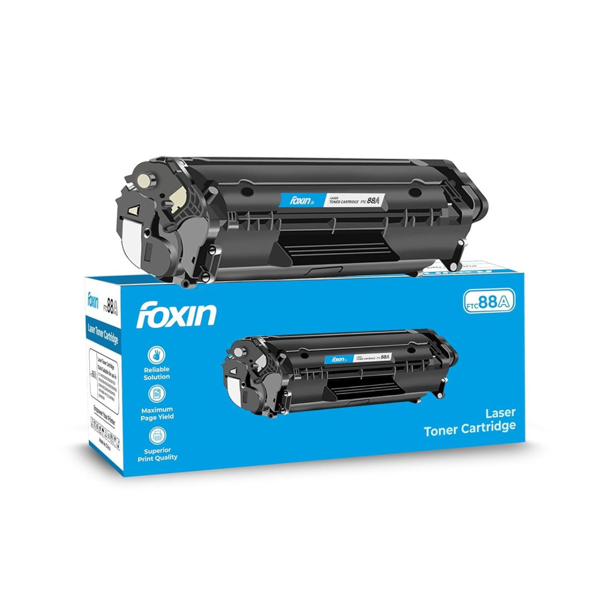 Foxin Ftc 88a Cc388a Black Laser Toner Cartridge C