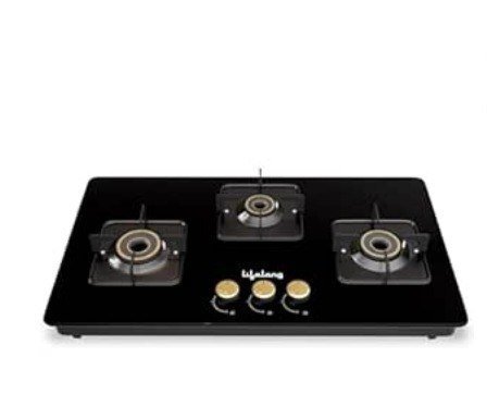 Lifelong 3 Burner Hob Top Battery Operated Gas Sto
