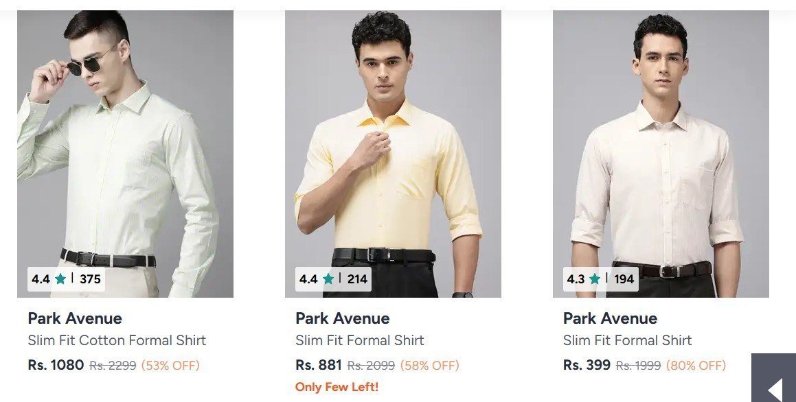 Looootpark Avenue Shirts 80 Starting From Rs 399 M