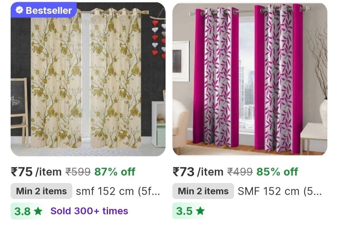 Curtains From 73