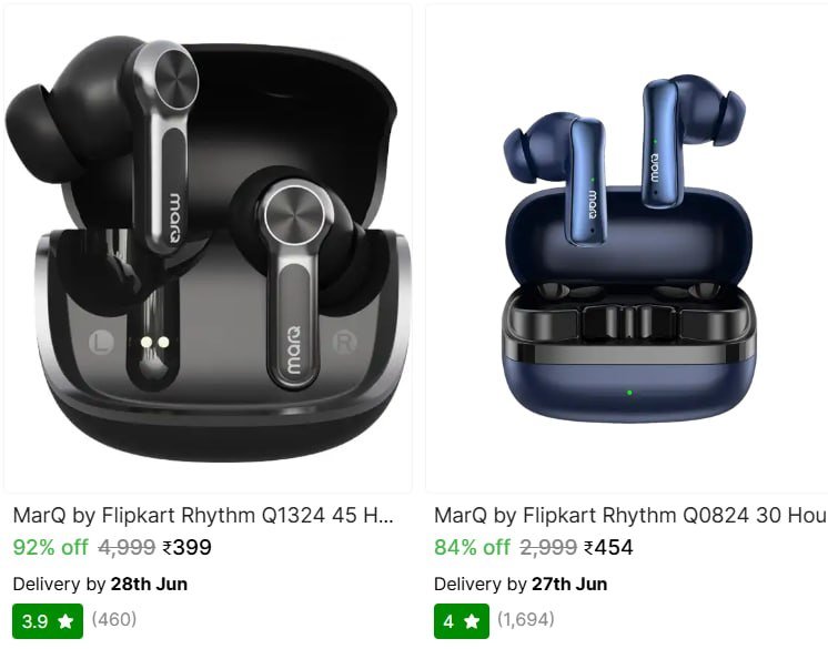 Marq By Flipkart Bluetooth Tws From 399