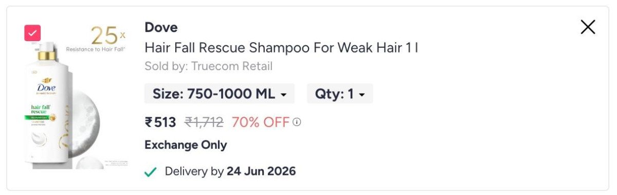 Myntra Grab 70 On Branded Shampoo 513 479 More