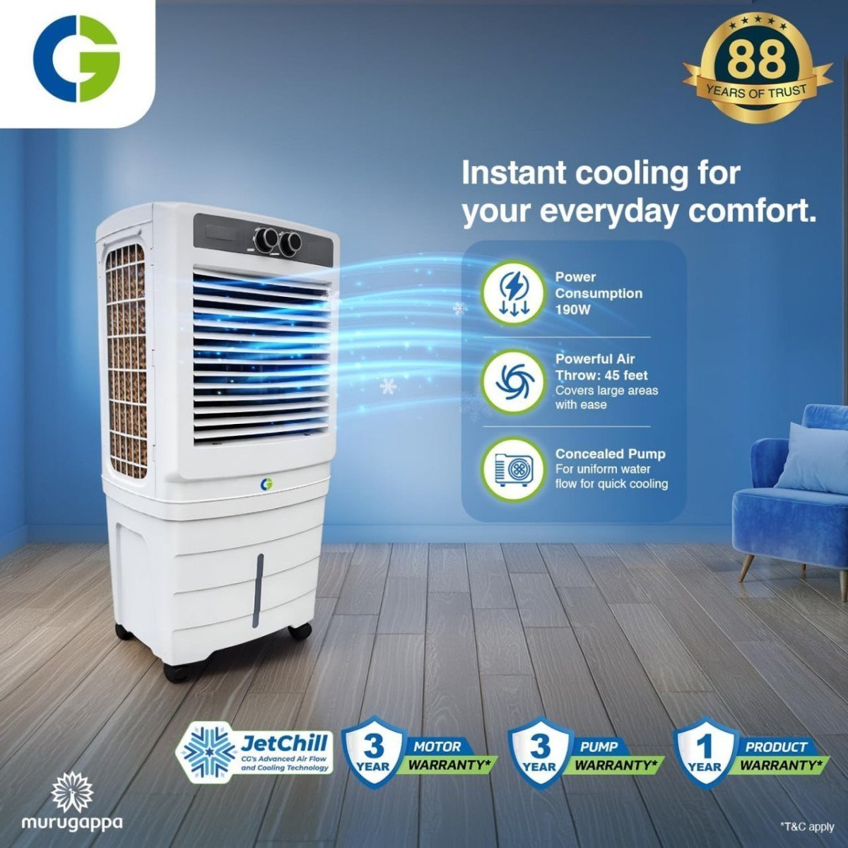 Cg 90l Desert Air Cooler 8499