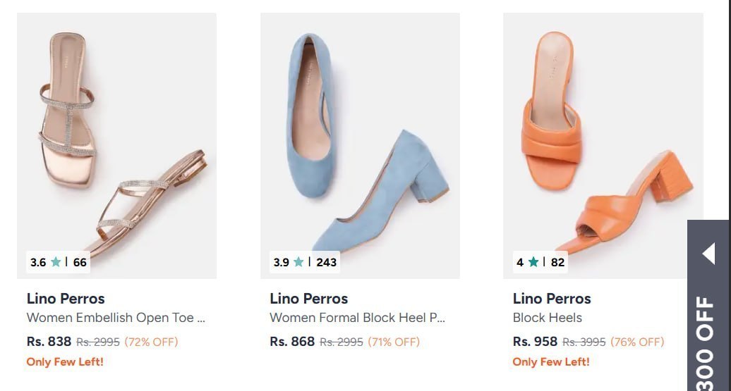 Loooootlino Perros Womens Footwear Min 70 To 