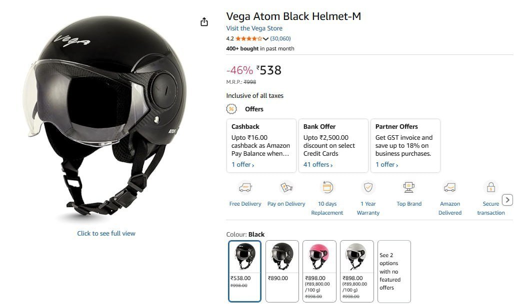 Vega Helmet (m) 538