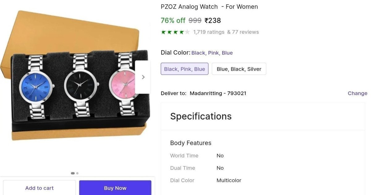 Pack Of 3 Women Watch At 238