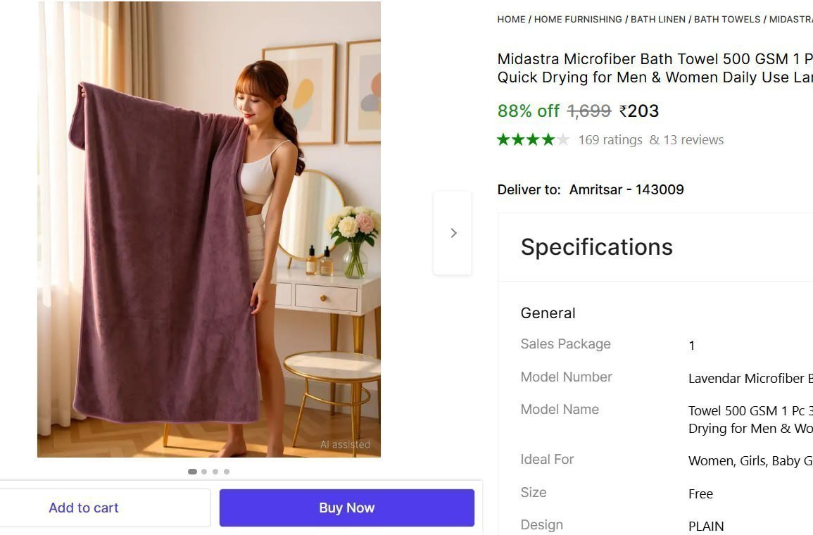 Microfiber Bath Towel 203