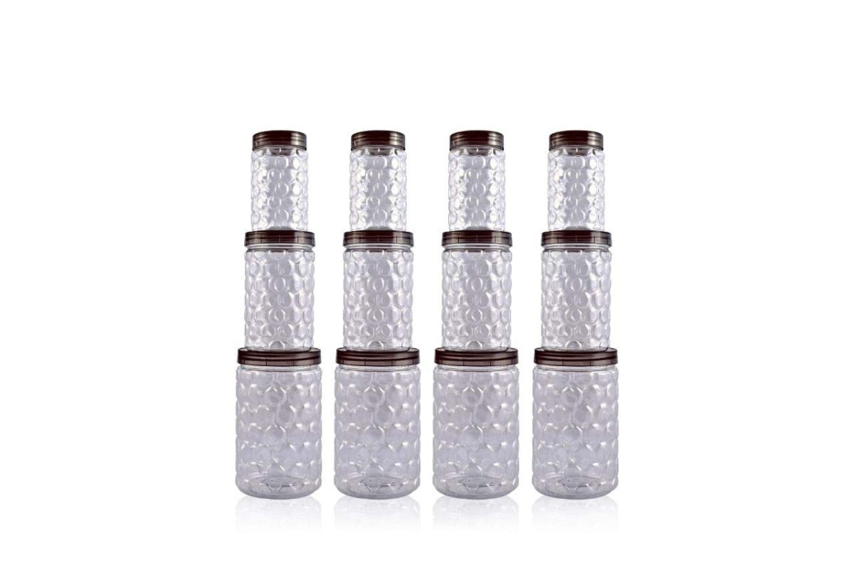 Filox Premium Airtight Pet Storage Jar Set (pack O
