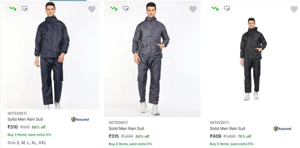 Flipkart 80 On Killer Wildcraft Integriti Raincoats Starting 310