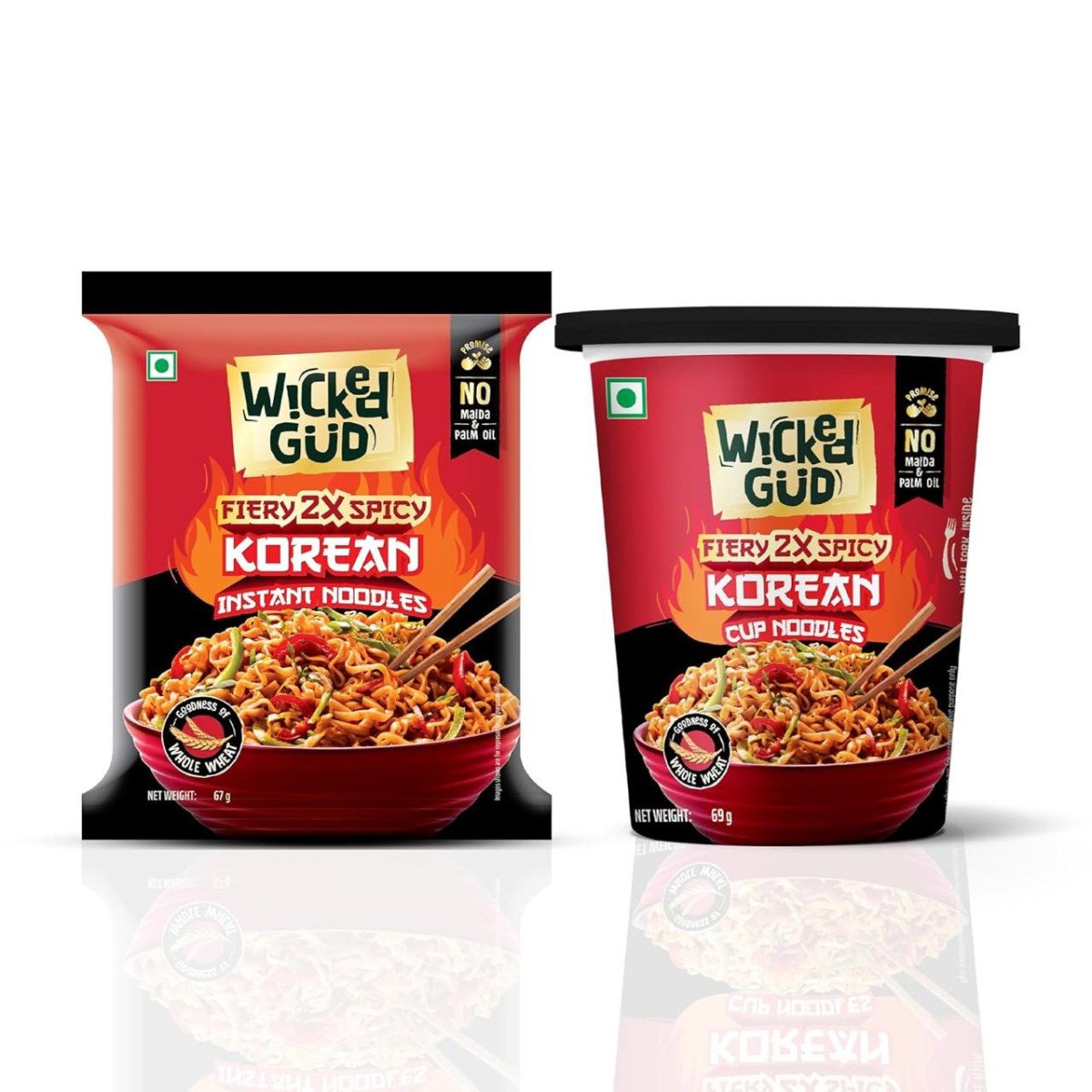 Wickedgud Fiery 2x Spicy Korean Noodles Insta