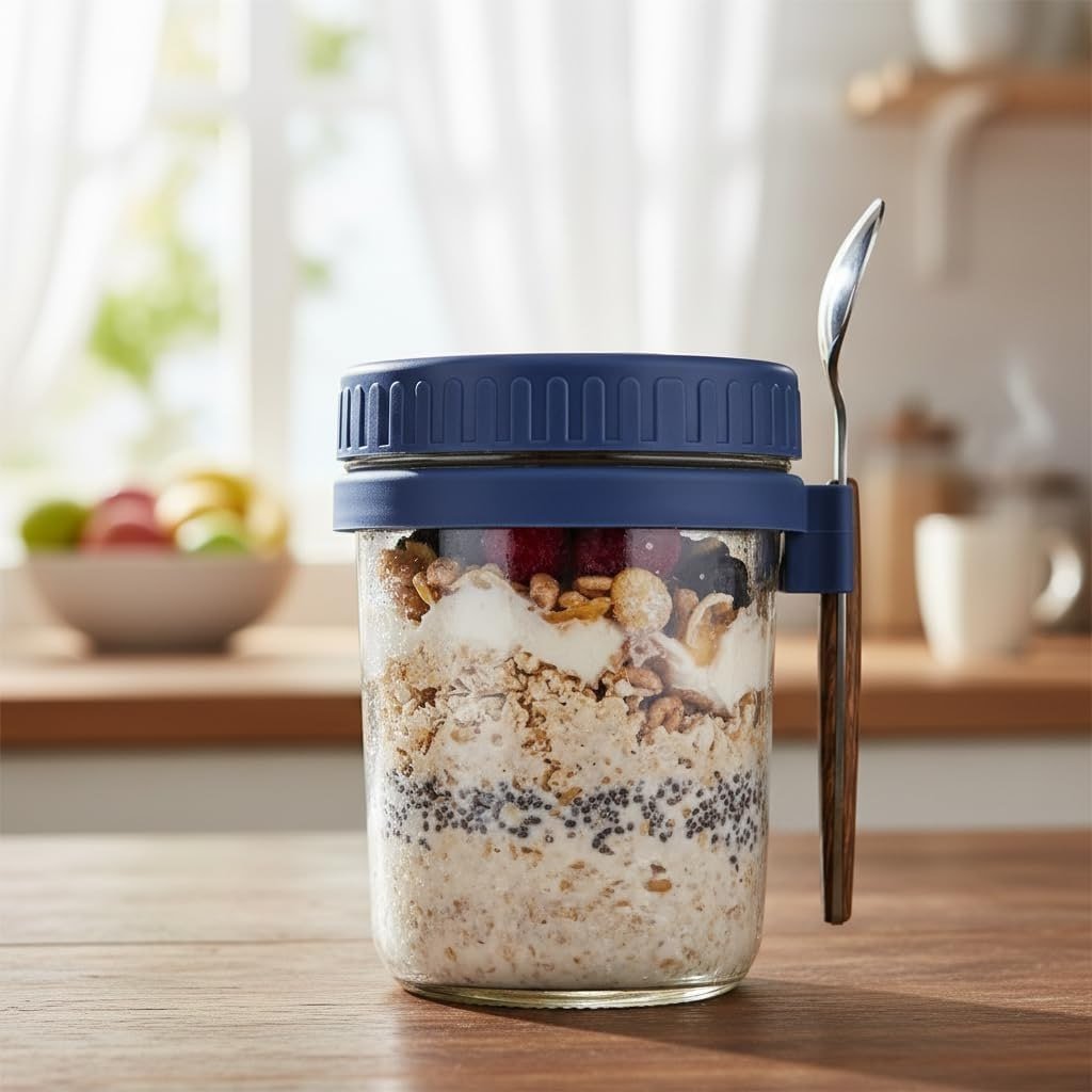 Ginoya Brothers 350 Ml Overnight Oats Containers W