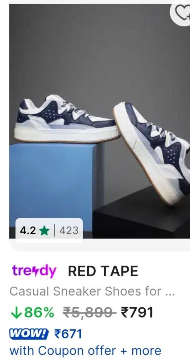 Red Tape Sneakers Starts At 791