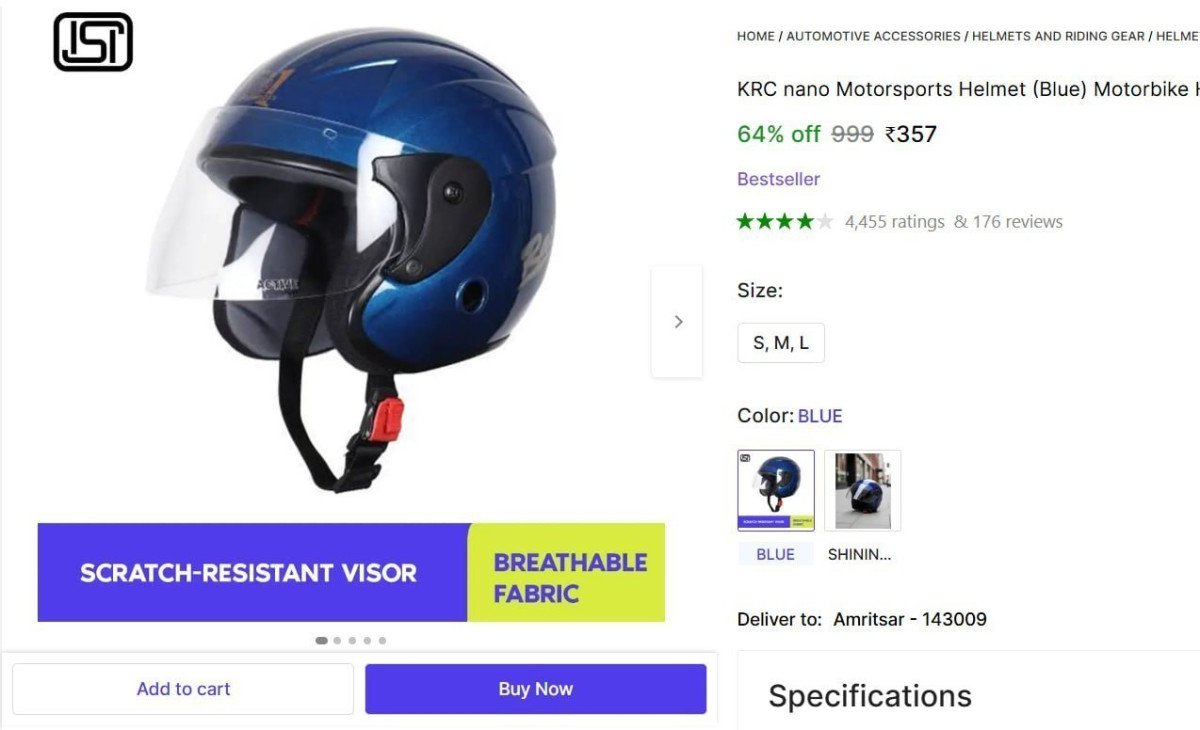 Motorbike Helmet 357