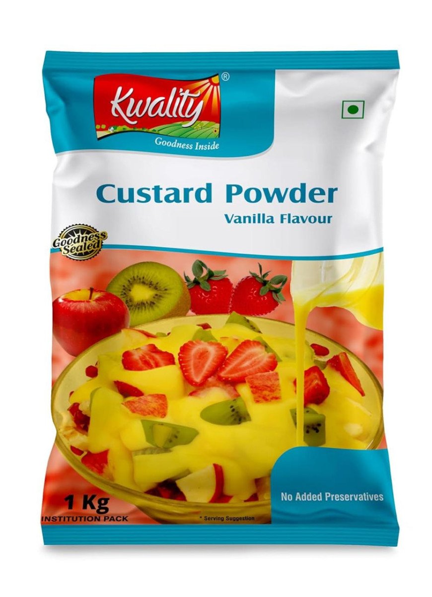 Kwality Custard Powder 1kg (vanilla Flavor) 125