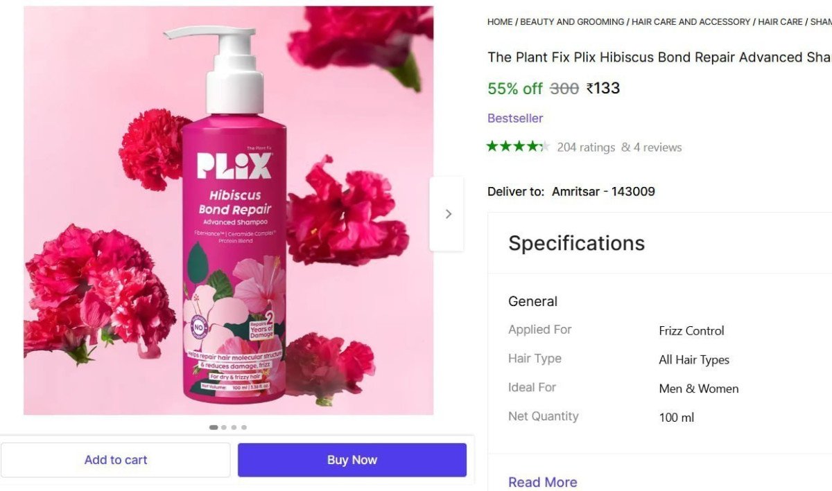 The Plant Fix Plix Shampoo (100 Ml) 133