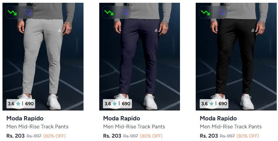 Myntra 80 On Men S Trackpants Starting From 203tra