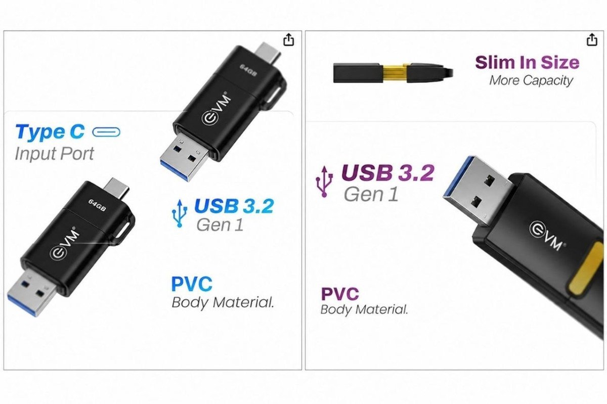 56 On Evm Flash Drives (120mb S Speed 10y War