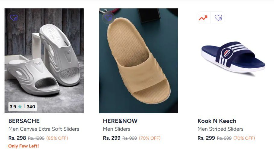 Myntra 85 On Men S Footwearflipflops Sandals Shoes