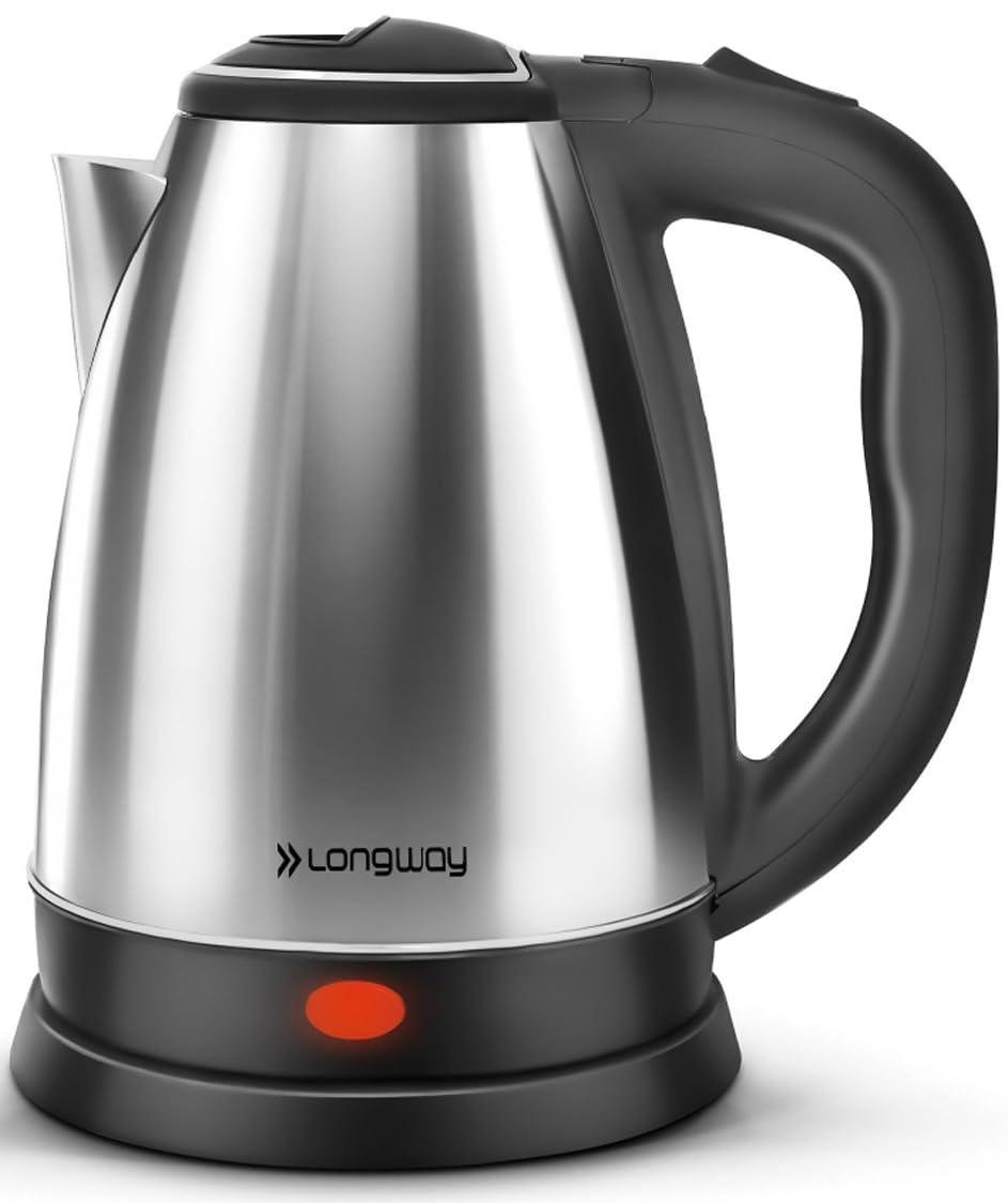 Longway Kestro 2 Liter Electric Kettle With Stainless Steel Body For Boilin