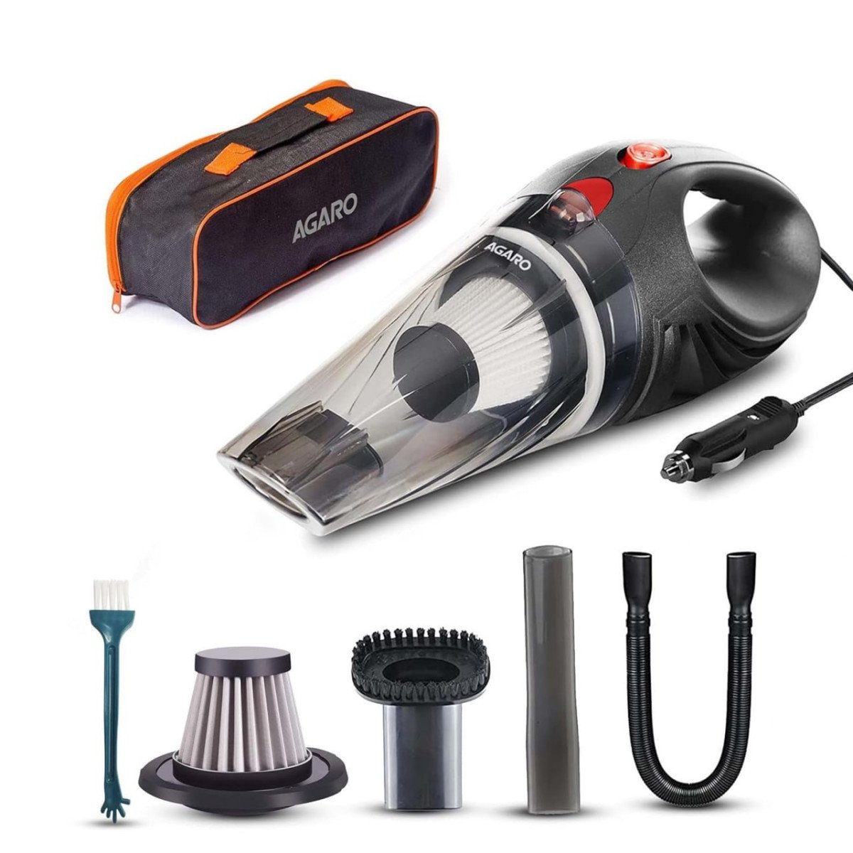 Agaro Car Vacuum Cleaner Portable Handheld 12v Dc 106w 4 5kpa Power