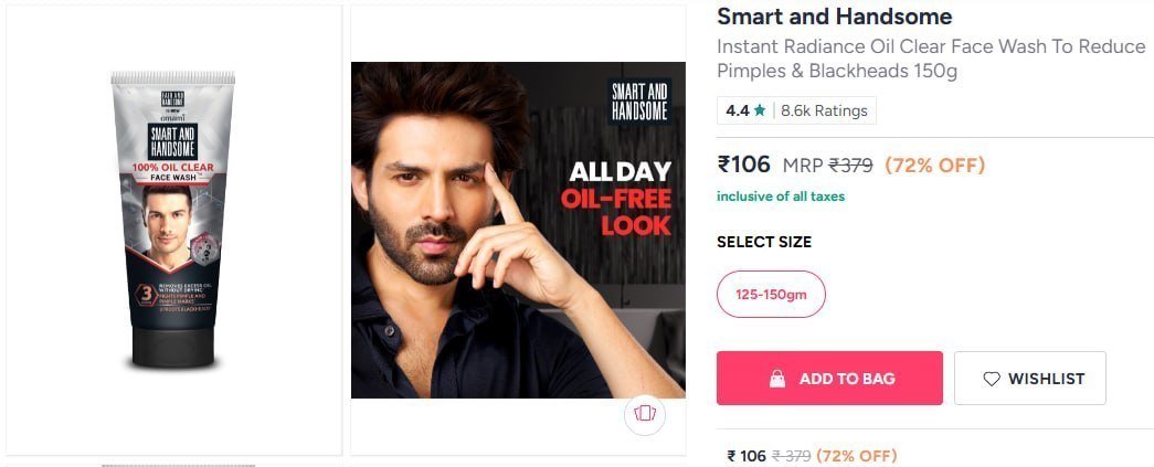 Smart And Handsome Face Wash 150g 106