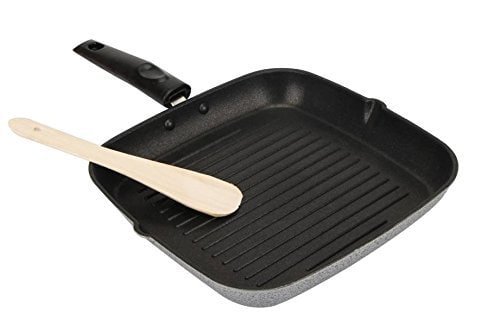Non Stick Aluminium Grill Pan Grey Metallic 1