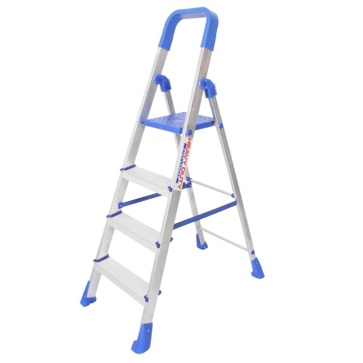 Grazia Folding Aluminium Ladder With Wide Ste