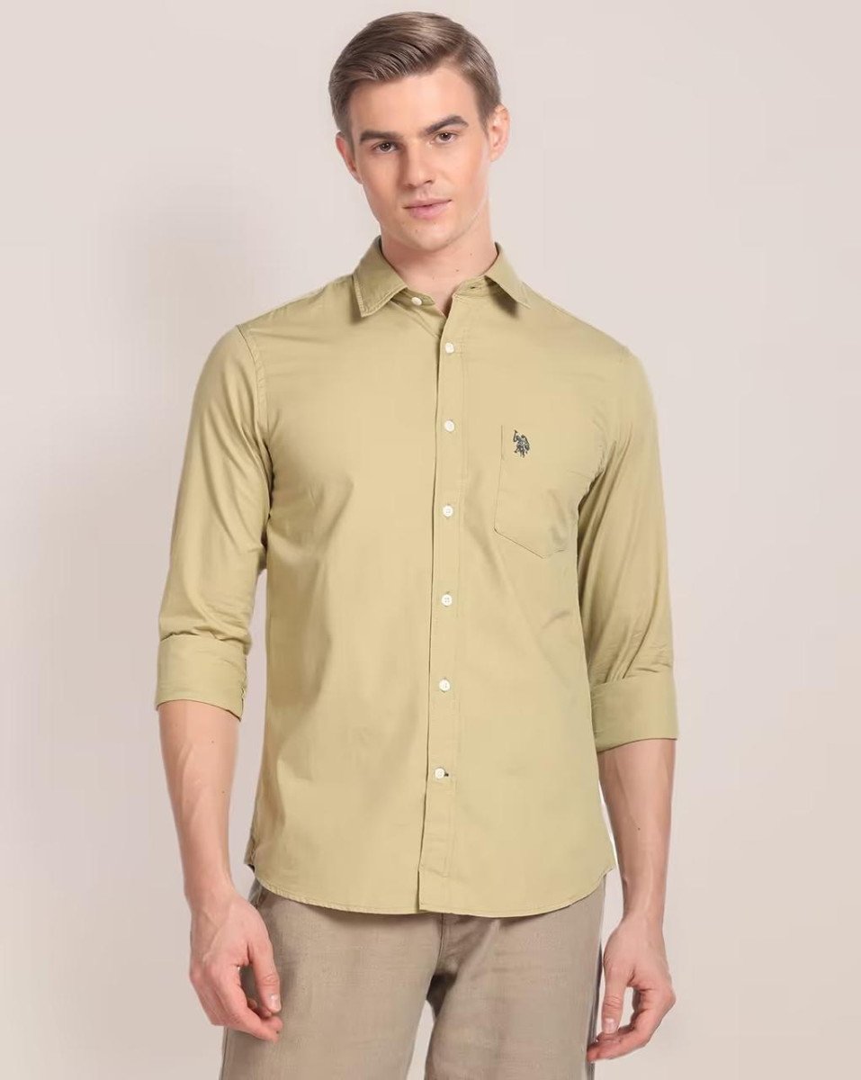 U S Polo Assn Shirt With Patch Pocket 700