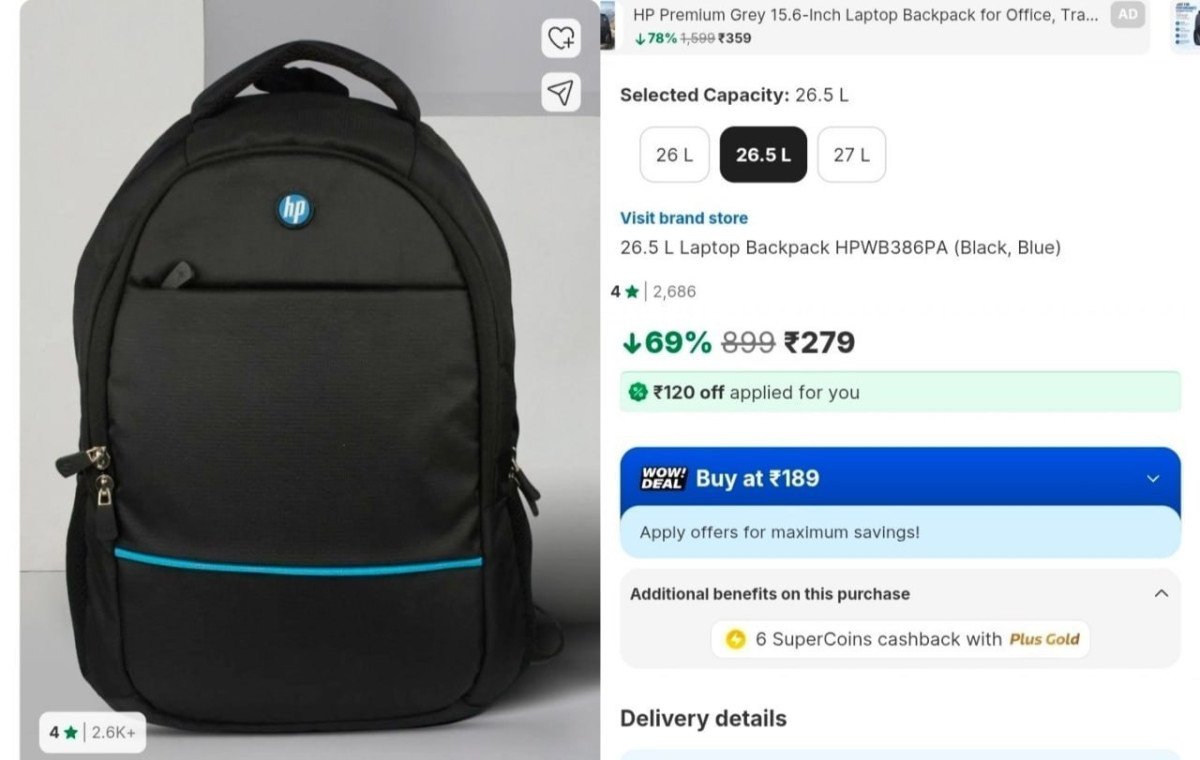 Hp Laptop Backpack 279