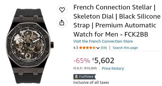 Amazon Grab 65 French Connection Stellar Automatic