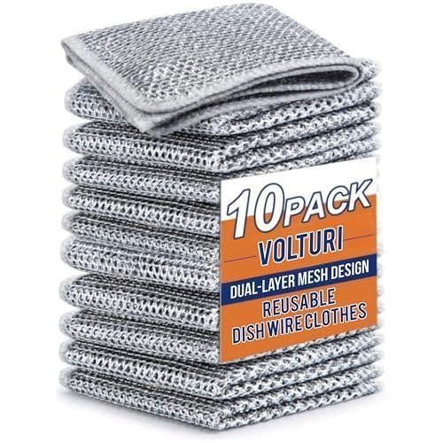 Volturi Non Scratch Wire Dish Cloth (pack Of 10) S